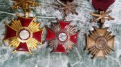 Крест Заслуг с мечами.Всех 3х степеней.Польша.