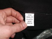 Лот №А2186 Флис черный Metropolitan Police London 167/100 см