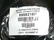 Лот №А2189 Флис черный Metropolitan Police London 173/105 см