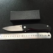 Складной нож Широгоров Ф3 (Shirogorov F3) реплика. Черная рукоять.
