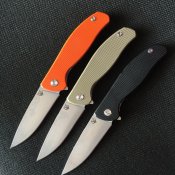 Складной нож Широгоров Ф3 (Shirogorov F3) реплика. Черная рукоять.