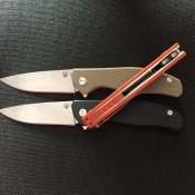 Складной нож Широгоров Ф3 (Shirogorov F3) реплика. Черная рукоять.