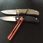 Складной нож Широгоров Ф3 (Shirogorov F3) реплика. Черная рукоять.