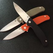 Складной нож Широгоров Ф3 (Shirogorov F3) реплика. Черная рукоять.