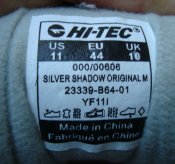 кроссовки HI-TEC Silver Shadow, Британія, оригінал, UK 10