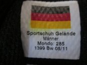 Тренировочные кроссовки Bundeswehr Adidas (черные). ВС Германии, оригинал. р.-285 (43)