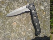 Армейский нож M16 USA. Складной CRKT Kit Carson Titanium M16-13T.
