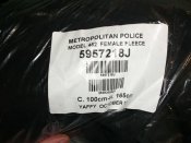 Лот №А2188 Флис черный Metropolitan Police London 165/100 см