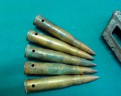ммг венгерского манлихера, пуля целая, 5 штук, обойма в подарок,1059