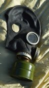 Противогаз советский черный б/у