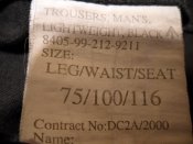 Брюки Lightweight Black, Британия, 75/100/116