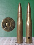 Австрийский патрон 8х56R сделанный по заказу Венгрии.