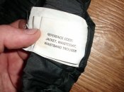 Лот № А2480 Утепленные брюки дождевик полиции Британии р.XLarge (чёрные)