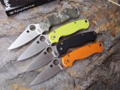 Складной нож Spyderco Para-Military 2 (Replica). Orange (satin blade).