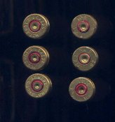 Гильзы натовские 7.62 Х 51 три от холостых, три от боевых