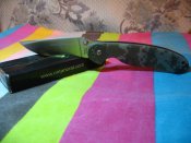 Складной нож Ontario Rat Folder Model 1 (Крыса, реплика). Camo (satin blade).