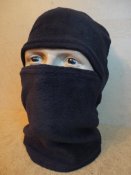 Флисовая балаклава,подшлемник,баф,шарф-труба,шапка-маска / Черная.Новая