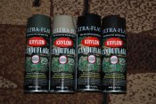 Комплект 4 цвета камуфляжной краски Krylon Camouflage Fusion Ultra-Flat Paint