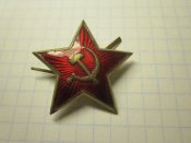 Звезда РККА Эмаль 32 мм.Магнитная.№5