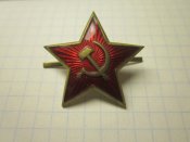 Звезда РККА Эмаль 32 мм.Магнитная.№6