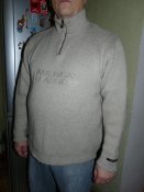 Свитер авиатор полушерстяной PME American classik серый size xL/52