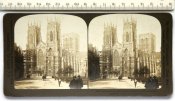 Старая стереоскопическая карточка Йоркминстер 1900-е США