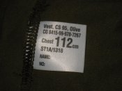 Лот №А2474 Футболка ХБ плотная ВС Британии р. 112 cm (olive)