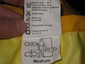 Лот №А 2286 Брюки-дождевик с Gore-Tex мембраной фирмы Monarch Textiles р.Medium (жёлтые)