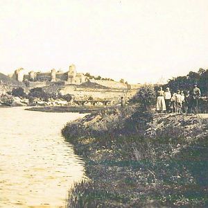 Вид на крепость и Карвасары с Русских фольварок. 1918 г.