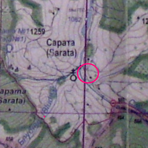 Карпаты.10-23.08.18г.8-я стоянка.с.Сарата.Карта Гринявські та Чивчинські гори