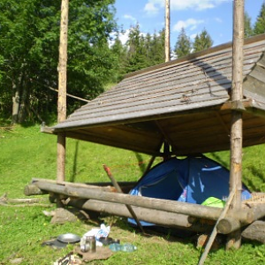 Палатка.Тент.Примеры установки.4