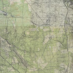 Киев и окрестности. Часть карты 1937 г. Размер 13 с сайта Ретромап.