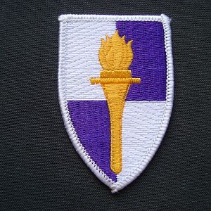 Нашивка 356-ой бригады по связи с гражданской администрацией и населением.