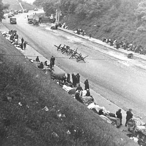 Погорільці на Володимирському узвозі, вересень 1941