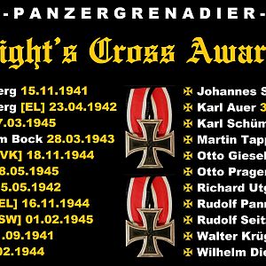 4. SS-PANZERGRENADIER-DIVISION 'POLIZEI' — Knight’s Cross Awards