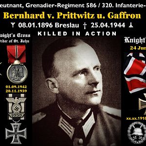 ✠ Bernhard V. Prittwitz U. Gaffron