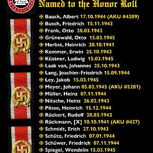 95. INFANTERIE-DIVISION — "The Devil's Division" Named to the Honor Roll