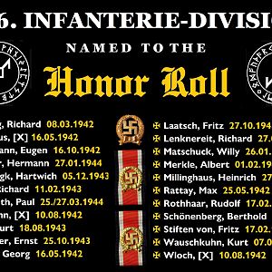 206. INFANTERIE-DIVISION ✠ 22 Named to the Honor Roll