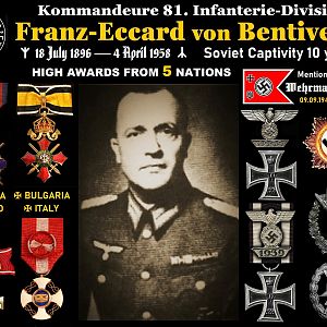 ✠ Generalleutnant Franz-Eccard von Bentivegni