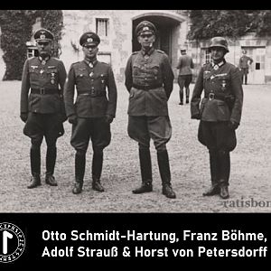 Otto Schmidt-Hartung, Franz Böhme, Adolf Strauß & Horst von Petersdorff