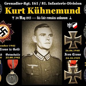 ✠ Kurt Kühnemund 24 May 1915 — His Fate Remains Unknown