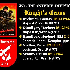 271.INFANTERIE-DIVISION — Knight's Cross