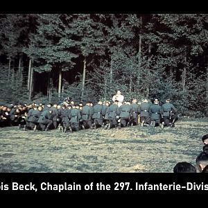 Alois Beck, Chaplain of the 297. Infanterie-Division.