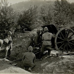 Türkische Artillerie bei Miesczegsow