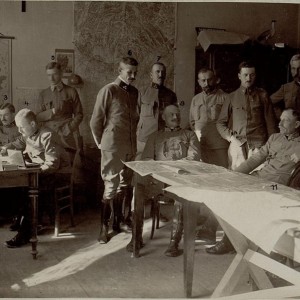 Der Generalstab des 16. Korpskommandos in Dornberk (Dornberg)