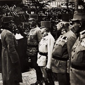 Kaiser Karl I. beim Besuch von Iwano-Frankiwsk (Stanislau) unmittelbar nach der erfolgreichen Gegenoffensive in Galizien am 29.7.1917