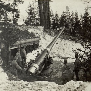 15 cm 4/40 Marinekanone, am Weg zur Kronalpe