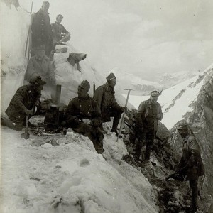 Alpine Besatzung auf Cima di Cavento