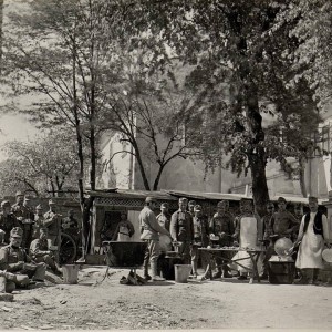 Spitalsküche. Aufgenommen am 5. Mai 1916. NIZNIOW.