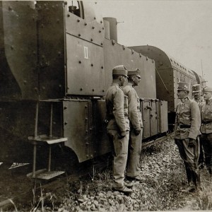 Besichtigung eines Panzerzuges bei Halisz am 24.8.16.